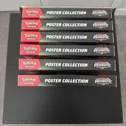 NEW Pokemon Prismatic Evolutions Poster Collection Sealed Display Set Of 6 Boxes - Image 2