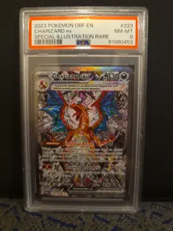 2023 Pokemon OBF en Charizard EX Special Illustration Rare PSA 8 - Image 1