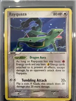 Pokemon TCG Rayquaza EX Deoxys 22/107 Regular Rare PSA MINT 9 - Image 3