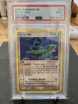 Pokemon TCG Rayquaza EX Deoxys 22/107 Regular Rare PSA MINT 9 - Image 5