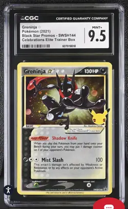 Pokemon Celebrations Gold Star promo - SWSH144 CGC MINT 9.5 - Image 1