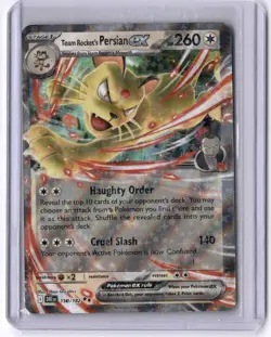 Team Rocket's Persian ex - 150/182 Double Rare Holo NM Pokemon SV10: Destined Ri - Image 1
