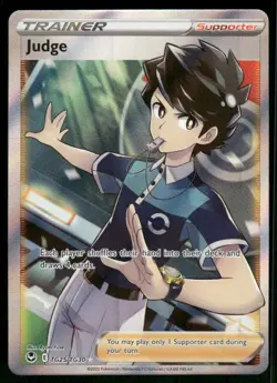 Judge TG25/TG30 Ultra Rare Holo NM Pokemon SWSH12: Silver Tempest Trainer Galler - Image 1