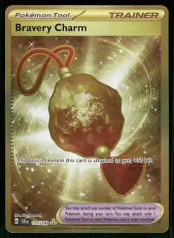 Bravery Charm 175/142 Hyper Rare Holo NM Pokemon SV07: Stellar Crown - Image 1