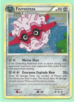 2011 POKEMON FORRETRESS 5/95- RARE-HOLO- CALL OF LEGENDS CARD- NM/M - Image 1