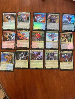 MTG Universe Beyond Transformers BOT- FOIL Full Complete Set - (15 Cards) - Image 1