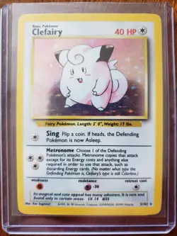 Clefairy - Unlimited Base Set - Pokemon Trading Card Game - Holo Foil Rare - 5/1 - Image 1