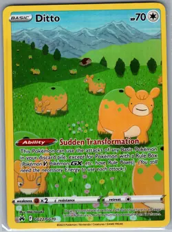 Ditto GG22/GG70 Crown Zenith: Galarian Gallery - Pokemon Card - NM - Image 1