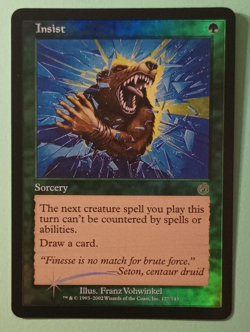 Insist x1 FOIL Torment Card Set MTG Magic the Gathering - Image 1