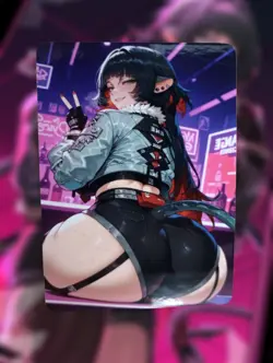 Jane Doe Zenless Zone Zero Anime Waifu Sexy Goddess Doujin Lewd Hentai Card - Image 1