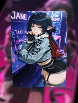 Jane Doe Zenless Zone Zero Anime Waifu Sexy Goddess Doujin Lewd Hentai Card - Image 1
