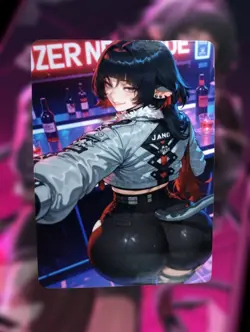 Jane Doe Zenless Zone Zero Anime Waifu Sexy Goddess Doujin Lewd Hentai Card - Image 1