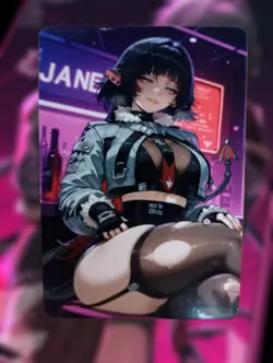 Jane Doe Zenless Zone Zero Anime Waifu Sexy Goddess Doujin Lewd Hentai Card - Image 1