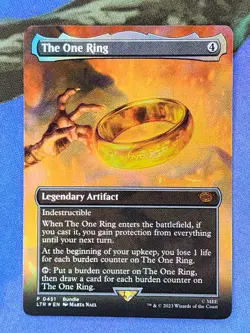 1x FOIL BORDERLESS The One Ring, NM, LTR, Magic: the Gathering, MtG - Image 3