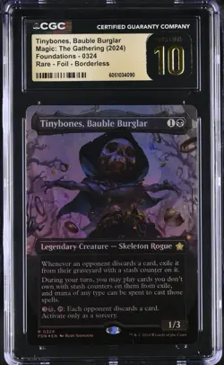 Tinybones, Bauble Burglar (Borderless) Foundations Foil Graded 10 - Image 1