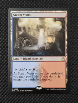 MTG - Magic the Gathering Steam Vents x1 Ravnica Remastered (non-holo) - Image 1