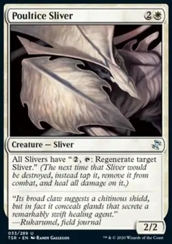 MTG Magic the Gathering Poultice Sliver (33/429) Time Spiral Remastered NM - Image 1
