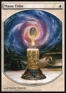 MTG Magic the Gathering Mana Tithe (4/7) Magic Player Rewards 2008 LP - Image 1