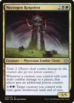 MTG Necrogen Rotpriest (212/530) Phyrexia All Will Be One LP - Image 1
