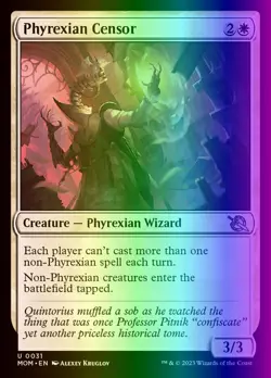 MTG Magic the Gathering Phyrexian Censor (31/548) March of the Machine LP FOIL - Image 1