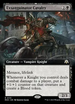 MTG Exsanguinator Cavalry (113/542) March of the Machine Commander NM - Image 1