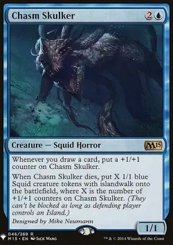 MTG Magic the Gathering Chasm Skulker (313/1703) Mystery Booster NM - Image 1