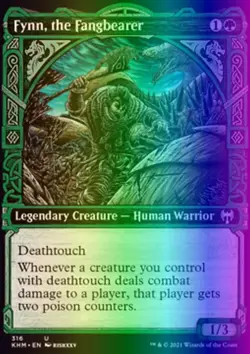MTG Magic the Gathering Fynn, the Fangbearer (316/551) Kaldheim LP FOIL - Image 1