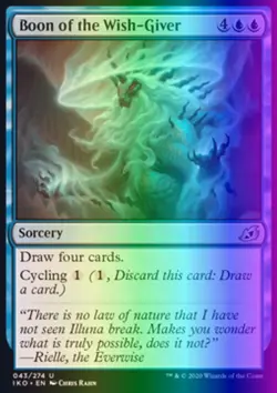 MTG Boon of the Wish-Giver (43/434) Ikoria Lair of Behemoths LP FOIL - Image 1