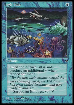 MTG Magic the Gathering High Tide (18c/187) Fallen Empires MP - Image 1