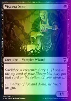 MTG Magic the Gathering Viscera Seer (158/794) Commander Legends LP FOIL - Image 1