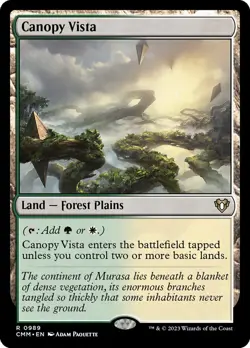 MTG Magic the Gathering Canopy Vista (989/1173) Commander Masters NM - Image 1
