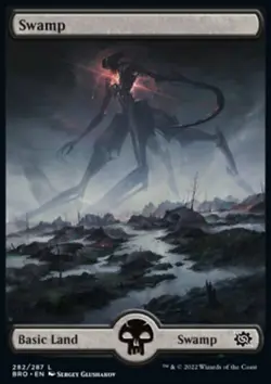 MTG Magic the Gathering Swamp (282/416) The Brothers' War NM - Image 1