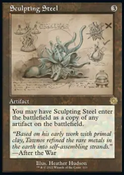 MTG Sculpting Steel (113/126) The Brothers' War Retro Artifacts NM - Image 1