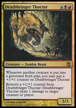 MTG Magic the Gathering Deathbringer Thoctar (36/149) Alara Reborn LP - Image 1