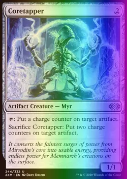 MTG Magic the Gathering Coretapper (244/503) Double Masters LP FOIL - Image 1