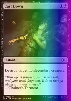 MTG Magic the Gathering Cast Down (79/503) Double Masters LP FOIL - Image 1