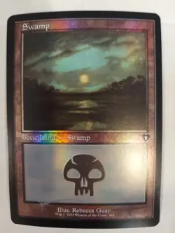 Swamp (444) (Retro Frame) Commander Masters Foil - Image 1