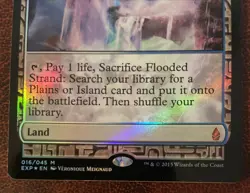 MTG Magic The Gathering FLOODED STRAND Foil MASTERPIECE ZENDIKAR EXPEDITIONS - Image 4