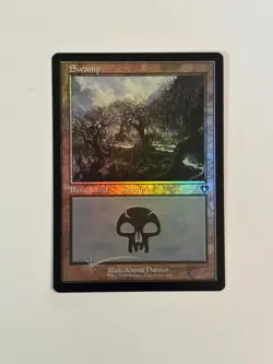 Swamp (444) (Retro Frame) Commander Masters Foil Magic the Gathering MTG - Image 1