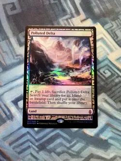 MTG Foil Polluted Delta EX/LP Zendikar Expeditions - Image 1