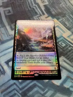 MTG Foil Polluted Delta EX/LP Zendikar Expeditions - Image 3