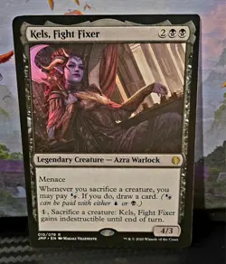 magic the gathering - Kels, Fight Fixer - Legendary Creature - Azra Warlock - Image 1