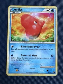 LUVDISC 39/102 HGSS TRIUMPHANT Pokemon Card LP/NM - Image 1