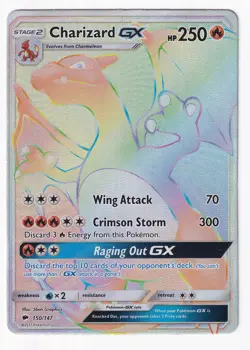 Pokemon TCG - Charizard GX - 150/147 - Burning Shadows - EX - Image 1