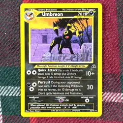 Umbreon 32/75 VLP Regular Rare Neo Discovery Unlimited Pokemon TCG See Photos - Image 5