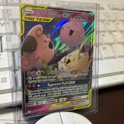 Pokemon TCG Togepi Cleffa Igglybuff GX 143/236 Tag Team Cosmic Eclipse Holo NM - Image 2
