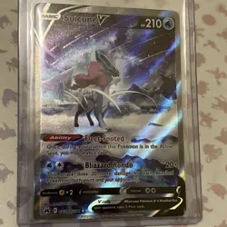 Pokemon Suicune v Crown Zenith Galarian Gallery Holo Ultra Rare Card GG38/GG70 - Image 1