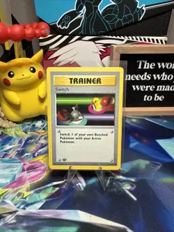 Switch 95/102 - 1st Edition SHADOWLESS - Pokemon Base Set Trainer LP-MP - Image 1