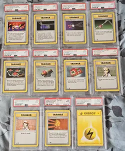 Near Complete 1999 Pokemon 1st Edition Base Set PSA 9 Non-Holo set 17-102 - Image 4