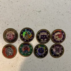 1999 VINTAGE POKEMON BATTLING COIN GAME LOT - Image 1